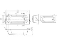 Ванна Bonito Home Vella 2 1700x725 L (126679) фото №4 — интернет-магазин Desire.md