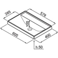 Lavoar Elleci PURO DROP-IN 4060 Grey (BDPUD060GR40) imaginea #2 — magazin online Desire.md