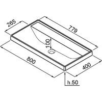 Lavoar Elleci PURO DROP-IN 4080 Sage green (BDPUD080SG40) imaginea #2 — magazin online Desire.md