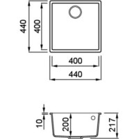 Chiuvetă de bucătărie Elleci QUADRA 102 40 Full Black (LGQ10240) imaginea #3 — magazin online Desire.md