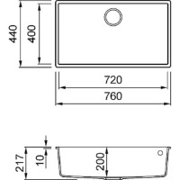 Chiuvetă de bucătărie Elleci QUADRA 130 UNDERMOUNT 40 Full Black (LGQ13040BSO) imaginea #2 — magazin online Desire.md