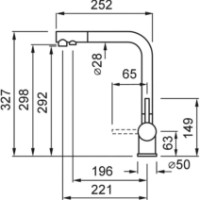 Baterie bucătărie Elleci T03 TOURMALINE 51 Avena (MGKTOU51) imaginea #2 — magazin online Desire.md