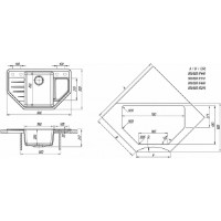 Chiuvetă de bucătărie Dr.Gans Rio 800 Terracotta imaginea #2 — magazin online Desire.md