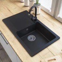 Chiuvetă de bucătărie Granitan TRENDY 765x448mm Black imaginea #3 — magazin online Desire.md
