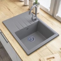 Кухонная мойка Granitan CALYPSO 680x490 mm Grey фото №3 — интернет-магазин Desire.md