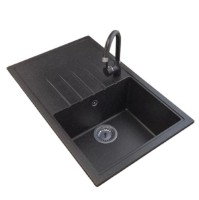 Кухонная мойка Granitan ERIS 785x495mm Black dappled
