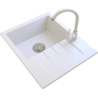 Кухонная мойка Granitan MILANO 574x464mm White