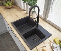 Baterie bucătărie Granitan FULL BLACK imaginea #4 — magazin online Desire.md