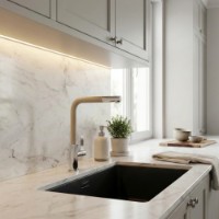 Baterie bucătărie Granitan LINEA BEIGE imaginea #4 — magazin online Desire.md