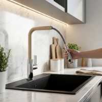 Baterie bucătărie Granitan LINEA BEIGE imaginea #5 — magazin online Desire.md