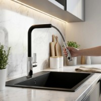 Baterie bucătărie Granitan LINEA BLACK imaginea #4 — magazin online Desire.md