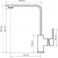 Baterie bucătărie Granitan NOOK GREY imaginea #2 — magazin online Desire.md