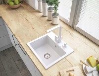 Baterie bucătărie Granitan NOOK WHITE imaginea #4 — magazin online Desire.md