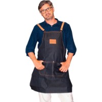 Парикмахерский фартук Eurostil Barber Line Black (07057) 