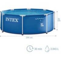 Бассейн Intex Metal Frame Blue (28296) фото №2 — интернет-магазин Desire.md