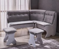 Colț de bucătărie Ambianta Cleo-2 + 2 Chair White