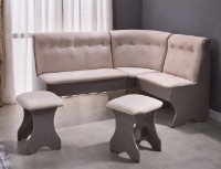 Colț de bucătărie Ambianta Cleo-2 + 2 Chair Gray