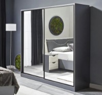 Dulap cu uşi glisante Ambianta HAPPY  1.8 m Grafit