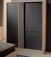 Dulap Ambianta MALTA 1.6 m Cremona — Grafit imaginea #1 — magazin online Desire.md