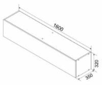 Dulap pentru perete Ambianta Palermo 1.6m Bardolino imaginea #2 — magazin online Desire.md