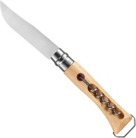 Cuțit Opinel Stainless Steel Corkscrew Bottle Opener N10