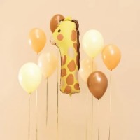 Воздушный шар PartyDeco Animals Number 1 Giraffe 42x90cm (FB163-1) фото №2 — интернет-магазин Desire.md
