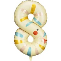 Balon PartyDeco Animals Number 8 Snake 55x88cm (FB163-8)