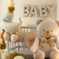Balon PartyDeco Baby 140x43cm Beige (FB277T-013) imaginea #2 — magazin online Desire.md