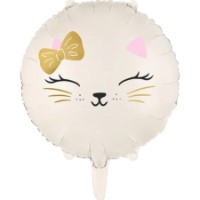 Balon PartyDeco Cat 45cm Beige (FB228)
