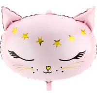 Balon PartyDeco Cat 48x36cm Pink (FB47)