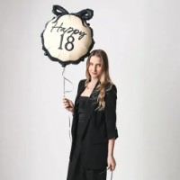 Воздушный шар PartyDeco Happy 18  57x67cm (FB266-18) фото №2 — интернет-магазин Desire.md