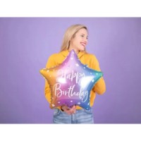 Воздушный шар PartyDeco Happy Birthday 40cm (FB93-000) фото №2 — интернет-магазин Desire.md