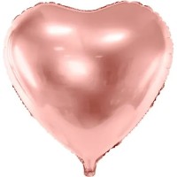 Balon PartyDeco Heart 45 cm Pink Golden (FB9M-019R)