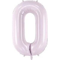 Balon PartyDeco Number 0 72cm Lavender (FB230G-0-014)