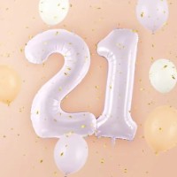 Воздушный шар PartyDeco Number 2 72cm Lavender (FB230G-2-014) фото №2 — интернет-магазин Desire.md