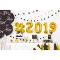 Balon PartyDeco Number 2 Gold 35cm (FB10M-2-019) imaginea #2 — magazin online Desire.md