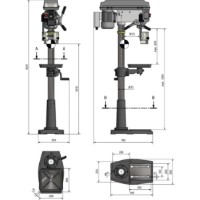 Mașină de găurit cu coloană Optimum DQ 25 (3191047) imaginea #3 — magazin online Desire.md