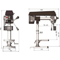 Mașină de găurit cu coloană Optimum RB 6T (3009161) imaginea #5 — magazin online Desire.md