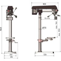 Mașină de găurit cu coloană Optimum RB 8S (3009181) imaginea #5 — magazin online Desire.md