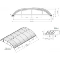 Pavilion pentru piscina Albixon Dallas Clear A (3Z02-08-002D) imaginea #6 — magazin online Desire.md