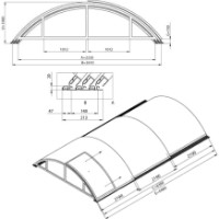 Pavilion pentru piscina Albixon Klasik Clear A (3Z01-04-002D) imaginea #4 — magazin online Desire.md