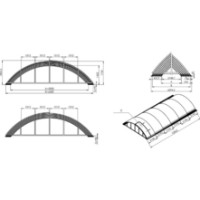 Pavilion pentru piscina Albixon Klasik Clear D (3Z01-27-002D) imaginea #6 — magazin online Desire.md