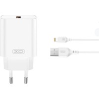 Зарядное устройство XO CE33 + Lightning White