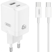 Зарядное устройство XO CE36 + Type-C White