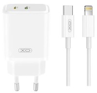 Зарядное устройство XO L145 with Type-C to Lightning White