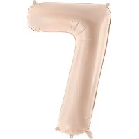 Воздушный шар PartyDeco Number 7 72cm Dark Beige (FB230T-7-013C)
