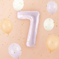 Balon PartyDeco Number 7 72cm Lavender (FB230G-7-014) imaginea #2 — magazin online Desire.md