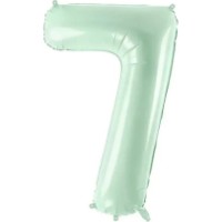 Воздушный шар PartyDeco Number 7 72cm Mint (FB230G-7-012)