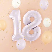 Balon PartyDeco Number 8 72cm Lavender (FB230G-8-014) imaginea #2 — magazin online Desire.md