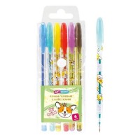 Set de pixuri ArtSpace Corgi Glitter 6pcs (GPCA06_53142)